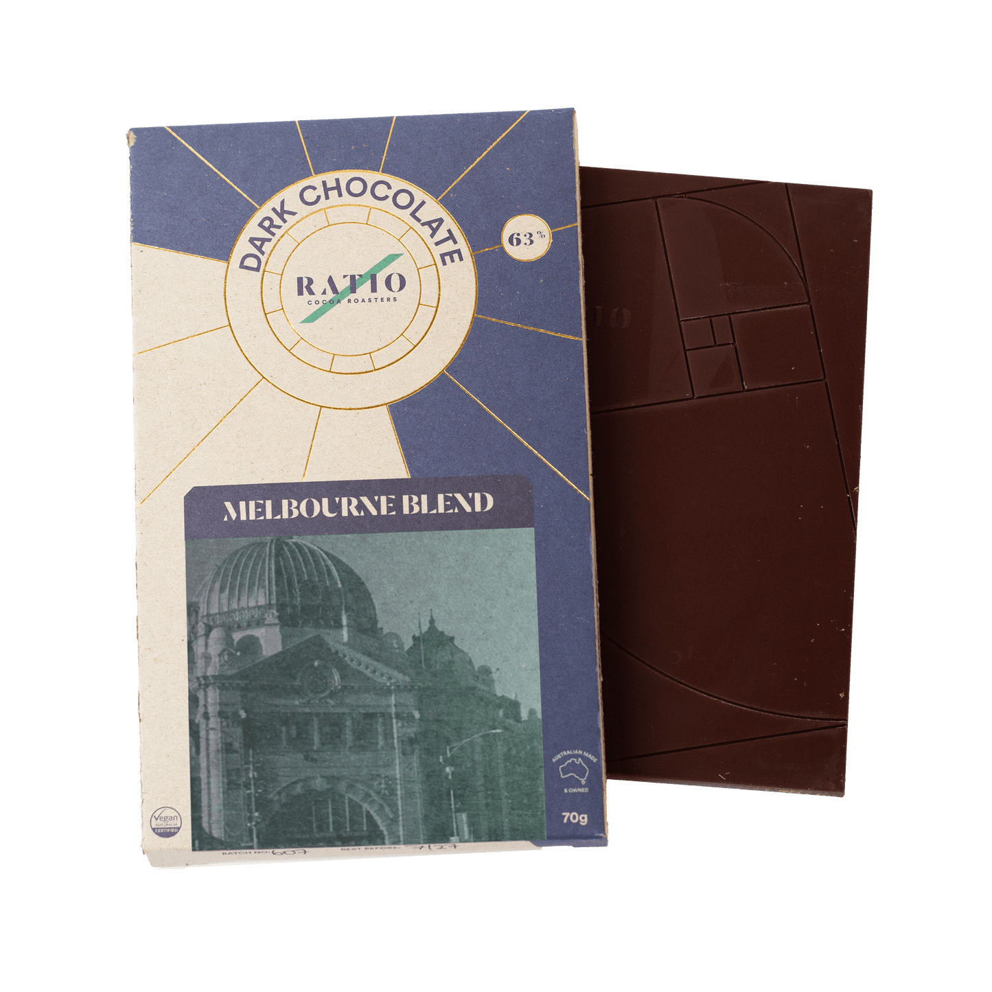 63% Dark Blend Melbourne Bar - Flinders