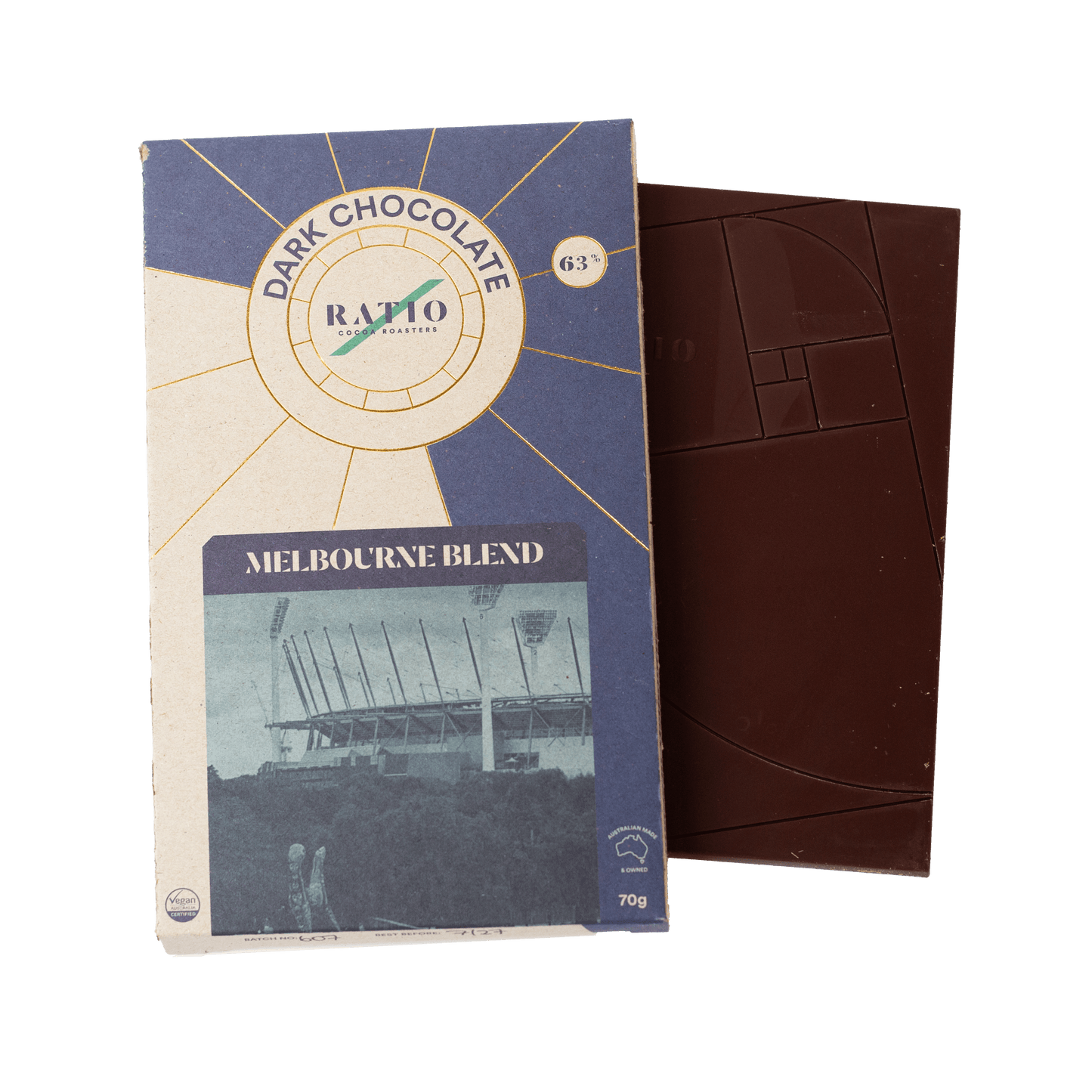 63% Dark Blend Melbourne Bar - MCG